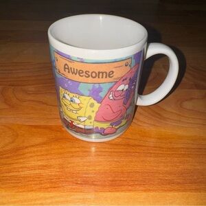 Vtg Spongebob Squarepants Mug Patrick Gary Awesome Viacom 2005 Coffee Cup or Mug